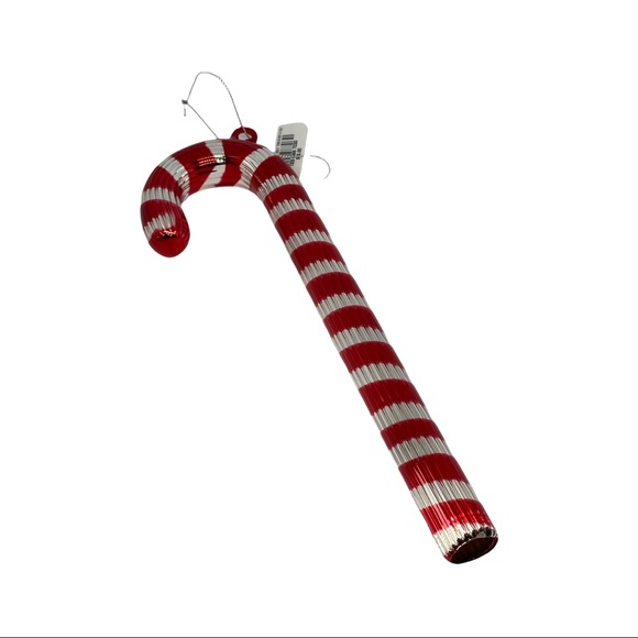 Holiday Lane Glass Peppermint Twist Candy Cane Ornament - Picture 3 of 3